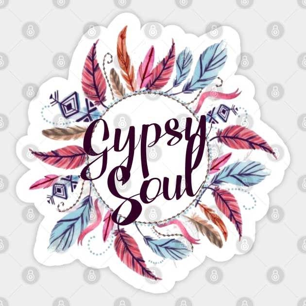 Gypsy Soul Sticker by BeaverDesigns7